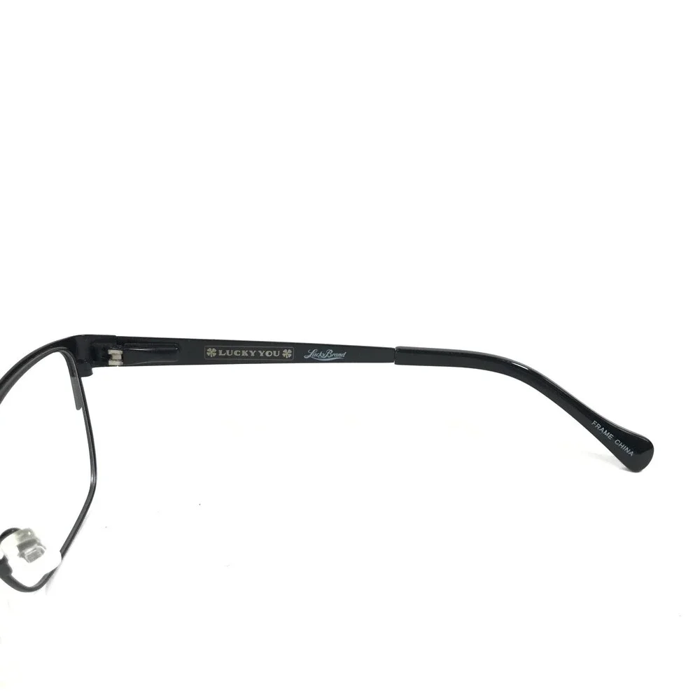 Lucky Brand L503 BLACK Eyeglasses Frames Square Cat Eye Full Rim 54-17-135